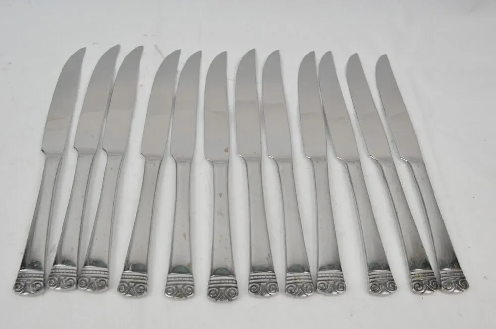 Set of 12 Oneida MELODIA Stainless Dinner Knives 18/10 Flatware 9.5'' Indonesia